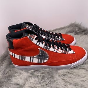 Nike Ben Simmons Blazer Mid Shoes Red/Suede